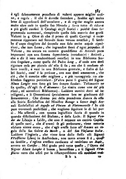 Novelle della Repubblica delle lettere dell'anno ..., pubblicate sotto gli auspizj di sua eccellenza ...