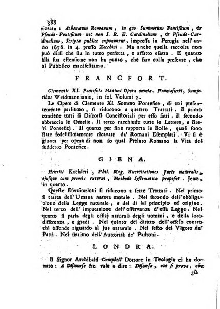 Novelle della Repubblica delle lettere dell'anno ..., pubblicate sotto gli auspizj di sua eccellenza ...