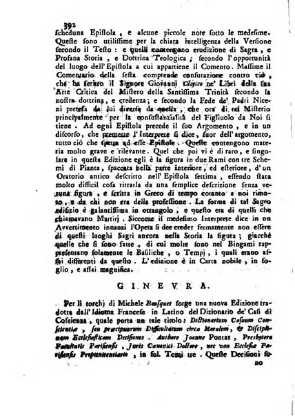 Novelle della Repubblica delle lettere dell'anno ..., pubblicate sotto gli auspizj di sua eccellenza ...