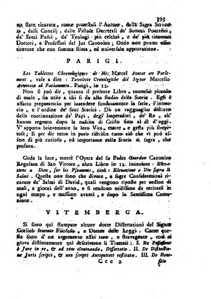 Novelle della Repubblica delle lettere dell'anno ..., pubblicate sotto gli auspizj di sua eccellenza ...