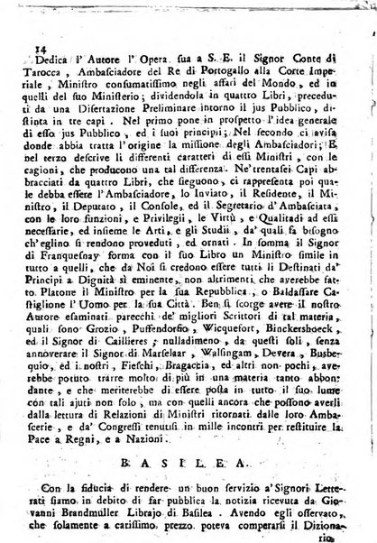 Novelle della Repubblica delle lettere dell'anno ..., pubblicate sotto gli auspizj di sua eccellenza ...