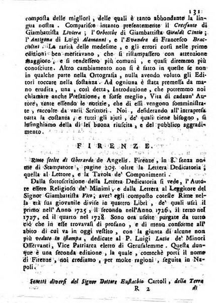 Novelle della Repubblica delle lettere dell'anno ..., pubblicate sotto gli auspizj di sua eccellenza ...