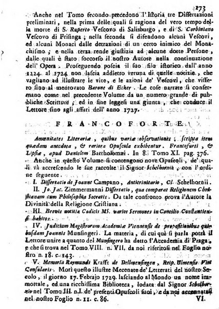 Novelle della Repubblica delle lettere dell'anno ..., pubblicate sotto gli auspizj di sua eccellenza ...