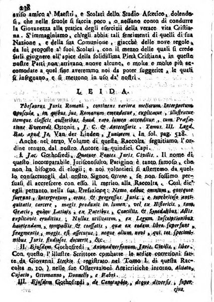 Novelle della Repubblica delle lettere dell'anno ..., pubblicate sotto gli auspizj di sua eccellenza ...