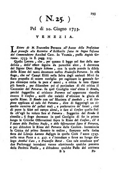 Novelle della Repubblica delle lettere dell'anno ..., pubblicate sotto gli auspizj di sua eccellenza ...