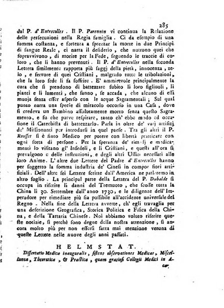 Novelle della Repubblica delle lettere dell'anno ..., pubblicate sotto gli auspizj di sua eccellenza ...