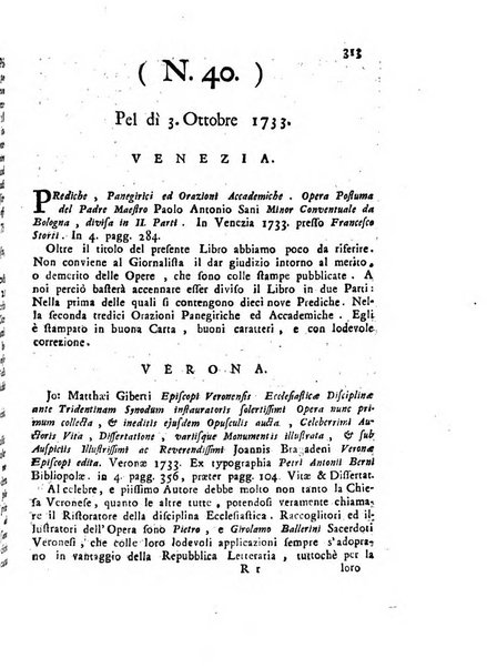 Novelle della Repubblica delle lettere dell'anno ..., pubblicate sotto gli auspizj di sua eccellenza ...