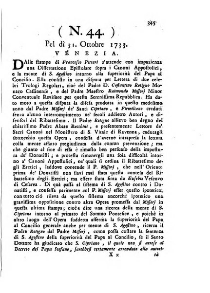 Novelle della Repubblica delle lettere dell'anno ..., pubblicate sotto gli auspizj di sua eccellenza ...