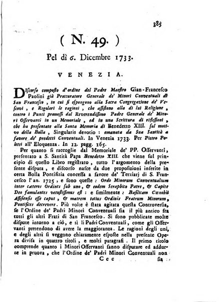 Novelle della Repubblica delle lettere dell'anno ..., pubblicate sotto gli auspizj di sua eccellenza ...