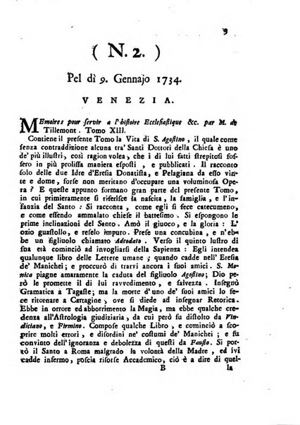 Novelle della Repubblica delle lettere dell'anno ..., pubblicate sotto gli auspizj di sua eccellenza ...