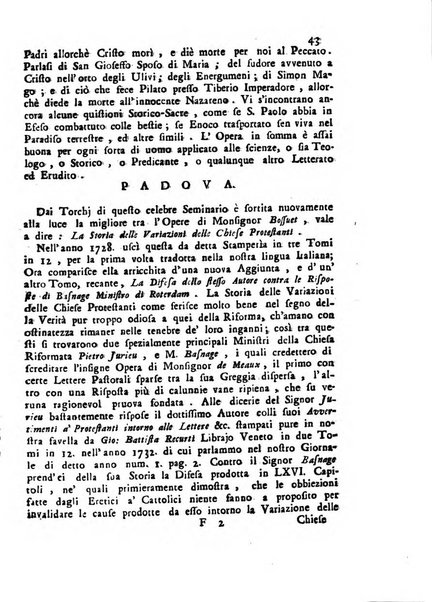 Novelle della Repubblica delle lettere dell'anno ..., pubblicate sotto gli auspizj di sua eccellenza ...