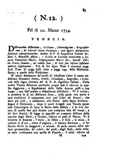 Novelle della Repubblica delle lettere dell'anno ..., pubblicate sotto gli auspizj di sua eccellenza ...