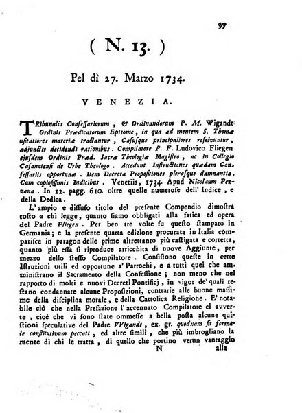 Novelle della Repubblica delle lettere dell'anno ..., pubblicate sotto gli auspizj di sua eccellenza ...