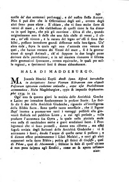 Novelle della Repubblica delle lettere dell'anno ..., pubblicate sotto gli auspizj di sua eccellenza ...