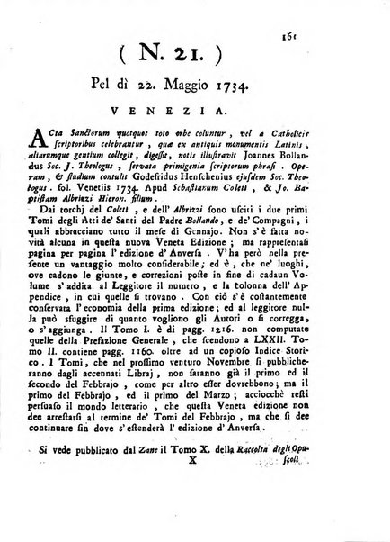 Novelle della Repubblica delle lettere dell'anno ..., pubblicate sotto gli auspizj di sua eccellenza ...