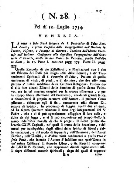 Novelle della Repubblica delle lettere dell'anno ..., pubblicate sotto gli auspizj di sua eccellenza ...