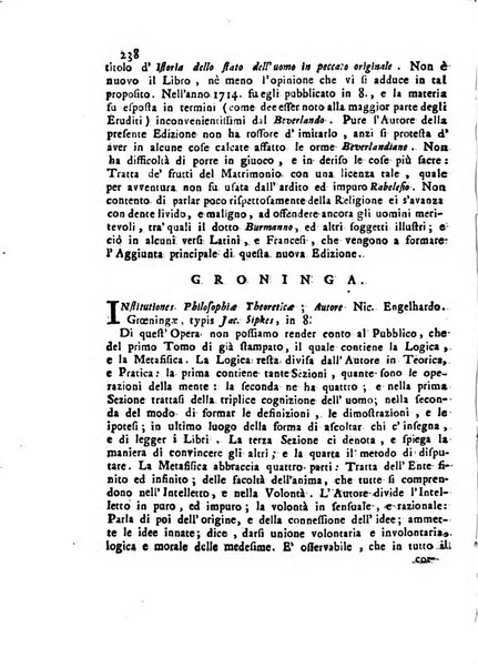 Novelle della Repubblica delle lettere dell'anno ..., pubblicate sotto gli auspizj di sua eccellenza ...