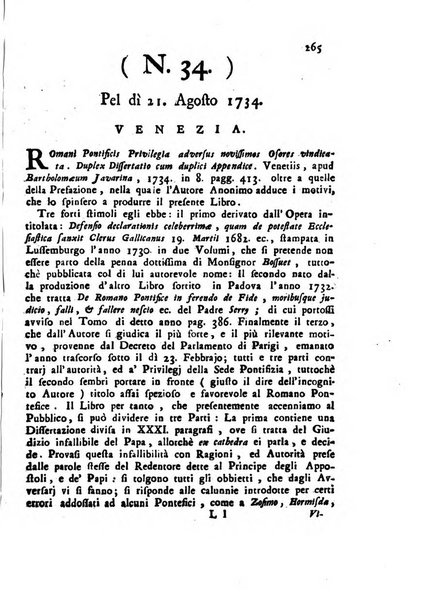 Novelle della Repubblica delle lettere dell'anno ..., pubblicate sotto gli auspizj di sua eccellenza ...