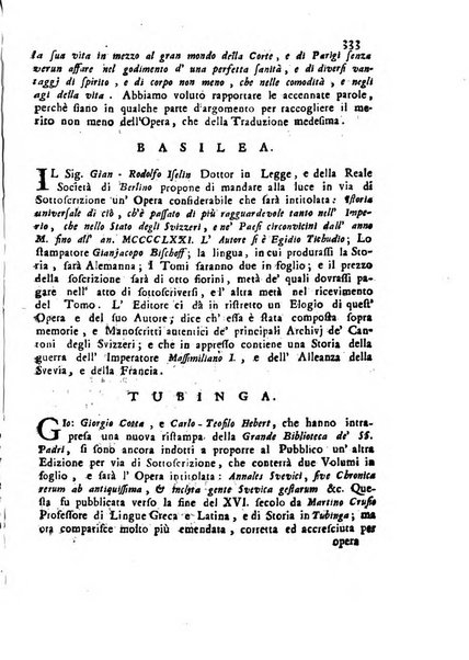 Novelle della Repubblica delle lettere dell'anno ..., pubblicate sotto gli auspizj di sua eccellenza ...