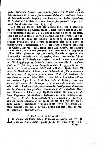 Novelle della Repubblica delle lettere dell'anno ..., pubblicate sotto gli auspizj di sua eccellenza ...