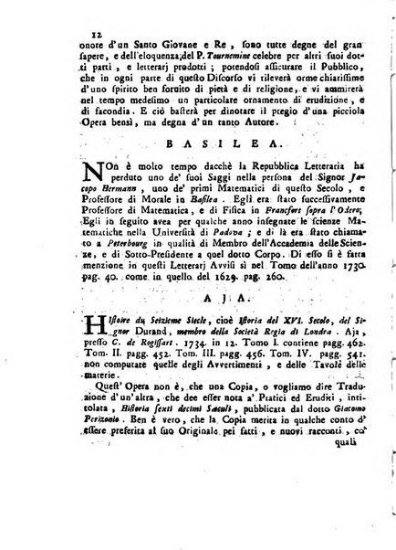 Novelle della Repubblica delle lettere dell'anno ..., pubblicate sotto gli auspizj di sua eccellenza ...