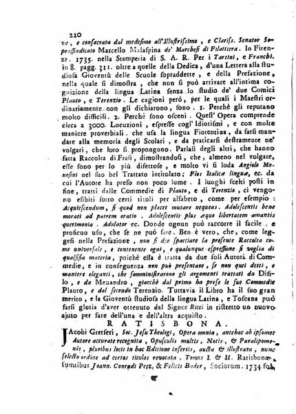 Novelle della Repubblica delle lettere dell'anno ..., pubblicate sotto gli auspizj di sua eccellenza ...