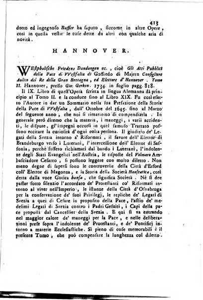 Novelle della Repubblica delle lettere dell'anno ..., pubblicate sotto gli auspizj di sua eccellenza ...