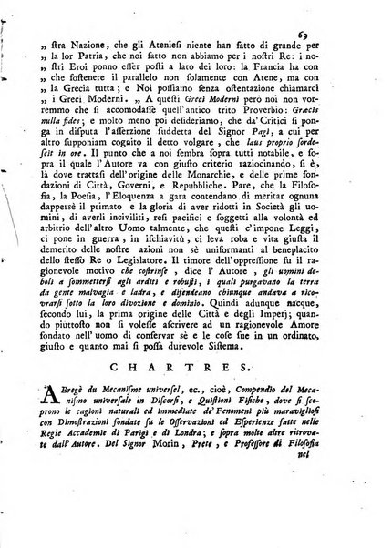 Novelle della Repubblica delle lettere dell'anno ..., pubblicate sotto gli auspizj di sua eccellenza ...