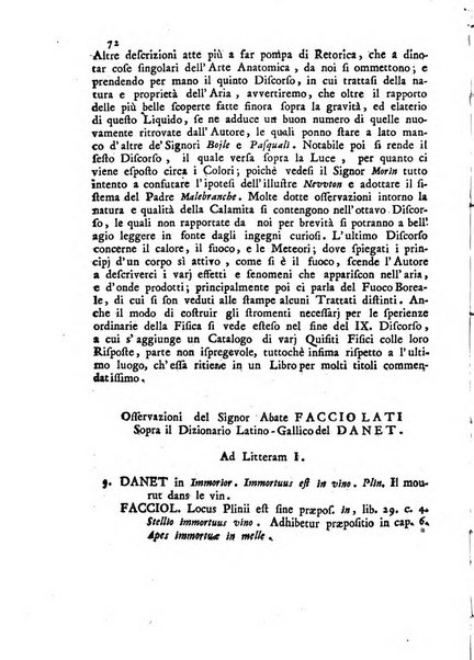 Novelle della Repubblica delle lettere dell'anno ..., pubblicate sotto gli auspizj di sua eccellenza ...