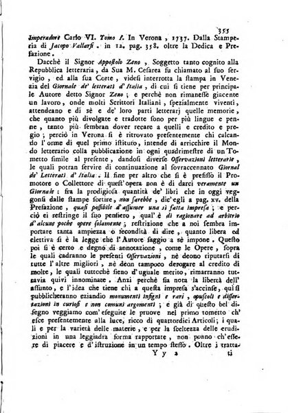 Novelle della Repubblica delle lettere dell'anno ..., pubblicate sotto gli auspizj di sua eccellenza ...