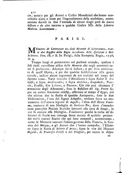 Novelle della Repubblica delle lettere dell'anno ..., pubblicate sotto gli auspizj di sua eccellenza ...