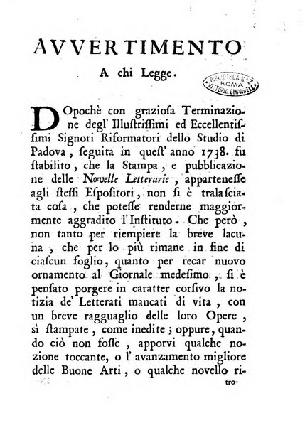 Novelle della Repubblica delle lettere dell'anno ..., pubblicate sotto gli auspizj di sua eccellenza ...