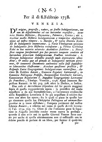 Novelle della Repubblica delle lettere dell'anno ..., pubblicate sotto gli auspizj di sua eccellenza ...