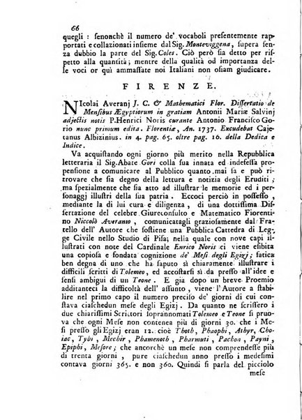 Novelle della Repubblica delle lettere dell'anno ..., pubblicate sotto gli auspizj di sua eccellenza ...