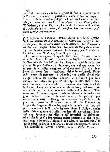 Novelle della Repubblica delle lettere dell'anno ..., pubblicate sotto gli auspizj di sua eccellenza ...