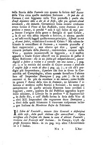 Novelle della Repubblica delle lettere dell'anno ..., pubblicate sotto gli auspizj di sua eccellenza ...