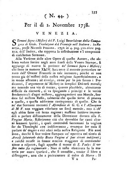 Novelle della Repubblica delle lettere dell'anno ..., pubblicate sotto gli auspizj di sua eccellenza ...