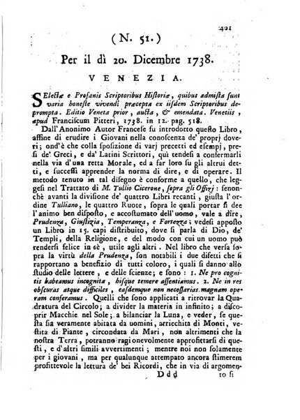 Novelle della Repubblica delle lettere dell'anno ..., pubblicate sotto gli auspizj di sua eccellenza ...