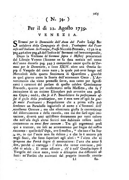 Novelle della Repubblica delle lettere dell'anno ..., pubblicate sotto gli auspizj di sua eccellenza ...