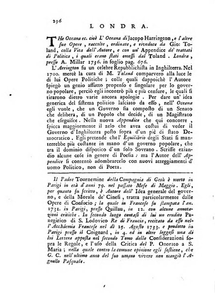 Novelle della Repubblica delle lettere dell'anno ..., pubblicate sotto gli auspizj di sua eccellenza ...