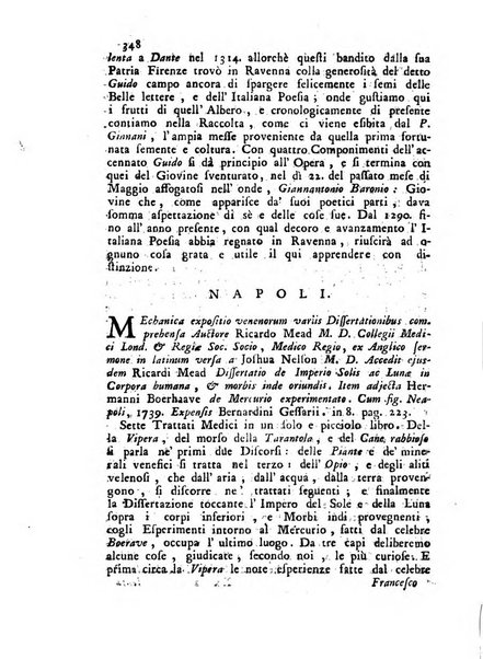 Novelle della Repubblica delle lettere dell'anno ..., pubblicate sotto gli auspizj di sua eccellenza ...