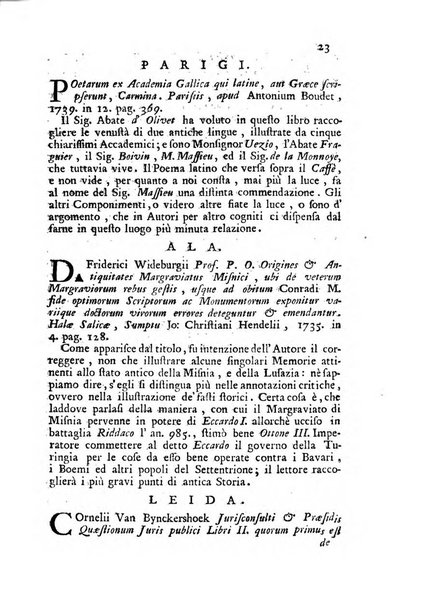 Novelle della Repubblica delle lettere dell'anno ..., pubblicate sotto gli auspizj di sua eccellenza ...