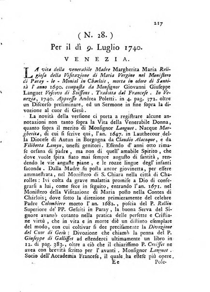 Novelle della Repubblica delle lettere dell'anno ..., pubblicate sotto gli auspizj di sua eccellenza ...