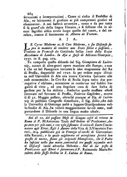 Novelle della Repubblica delle lettere dell'anno ..., pubblicate sotto gli auspizj di sua eccellenza ...