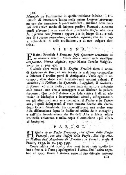 Novelle della Repubblica delle lettere dell'anno ..., pubblicate sotto gli auspizj di sua eccellenza ...