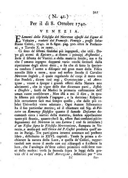 Novelle della Repubblica delle lettere dell'anno ..., pubblicate sotto gli auspizj di sua eccellenza ...