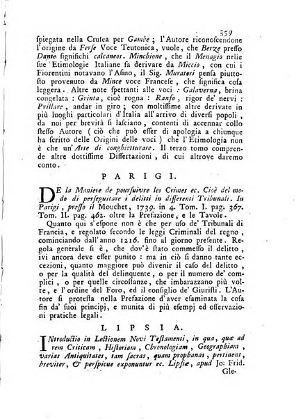 Novelle della Repubblica delle lettere dell'anno ..., pubblicate sotto gli auspizj di sua eccellenza ...