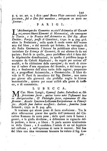 Novelle della Repubblica delle lettere dell'anno ..., pubblicate sotto gli auspizj di sua eccellenza ...