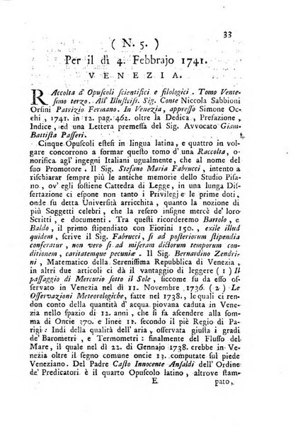 Novelle della Repubblica delle lettere dell'anno ..., pubblicate sotto gli auspizj di sua eccellenza ...