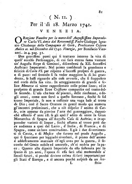 Novelle della Repubblica delle lettere dell'anno ..., pubblicate sotto gli auspizj di sua eccellenza ...